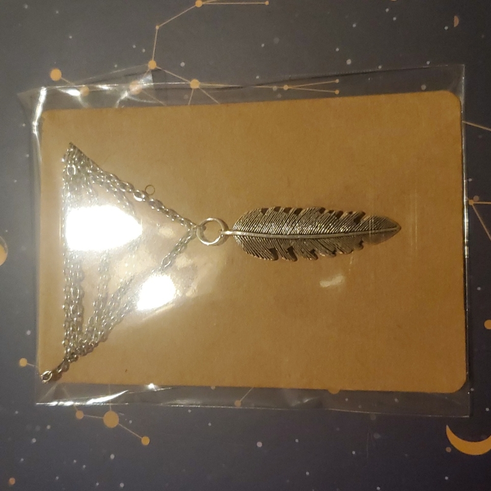 Silver Feather Necklace